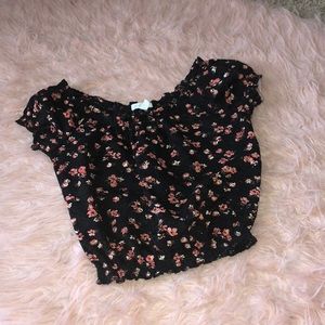 Aeropostale Floral Crop Top